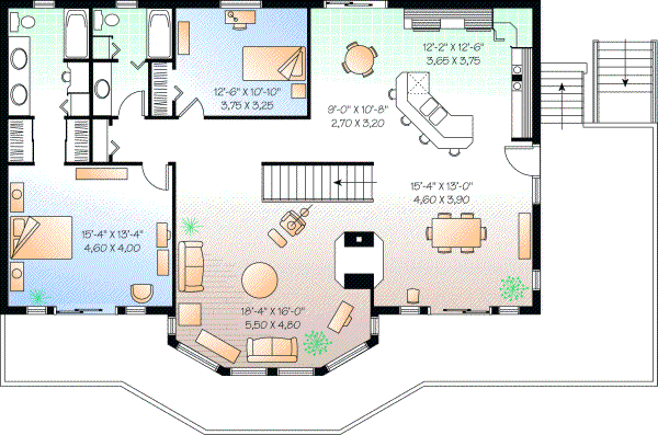 Upper/Second Floor Plan: 5-744