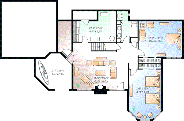 Lower Floor Plan: 5-748