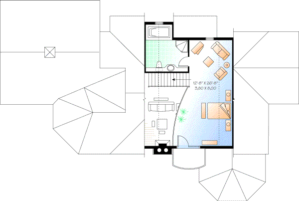 Upper/Second Floor Plan: 5-748