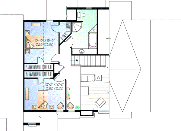 Upper/Second Floor Plan: 5-752