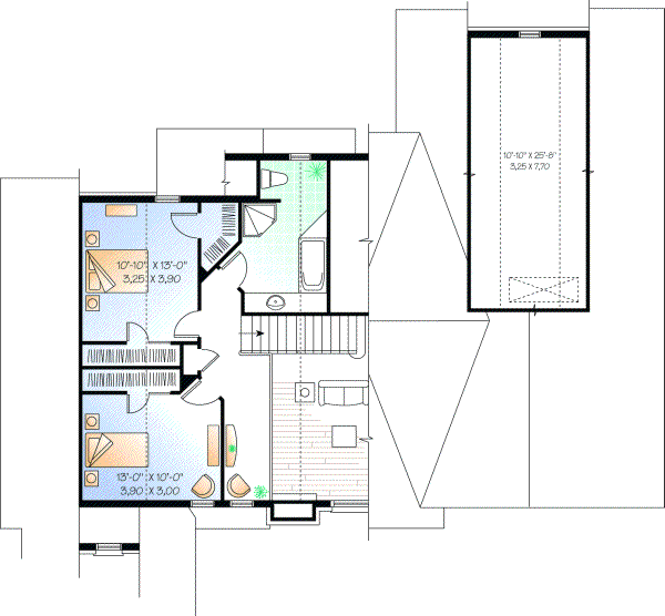 Upper/Second Floor Plan: 5-754