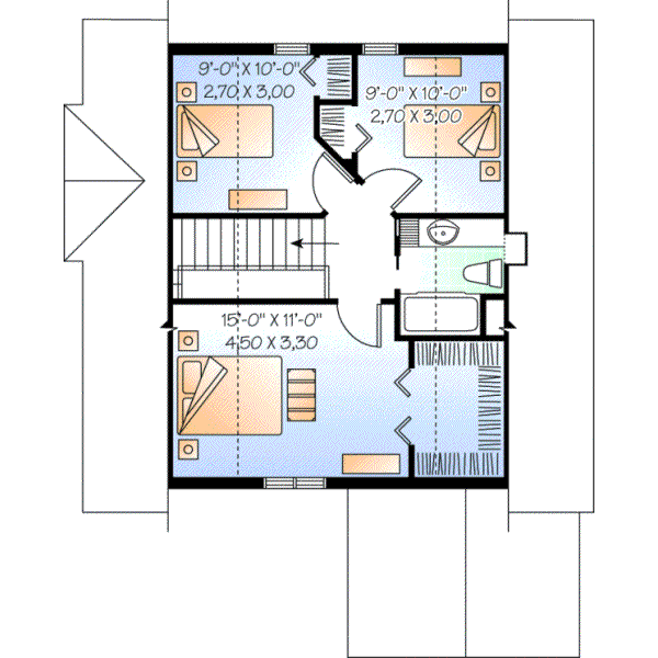 Upper/Second Floor Plan: 5-758