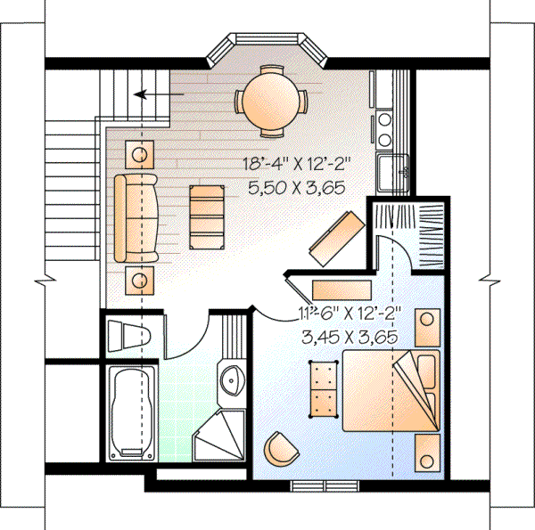 Upper/Second Floor Plan: 5-761