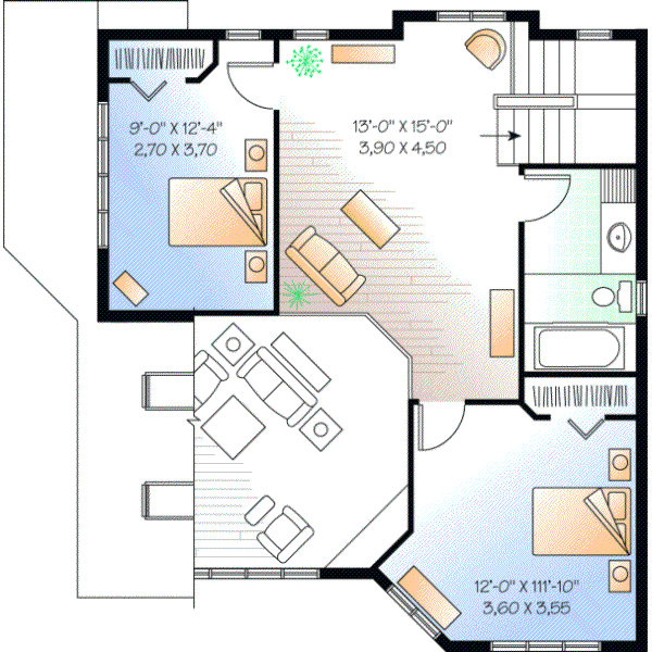 Upper/Second Floor Plan: 5-763
