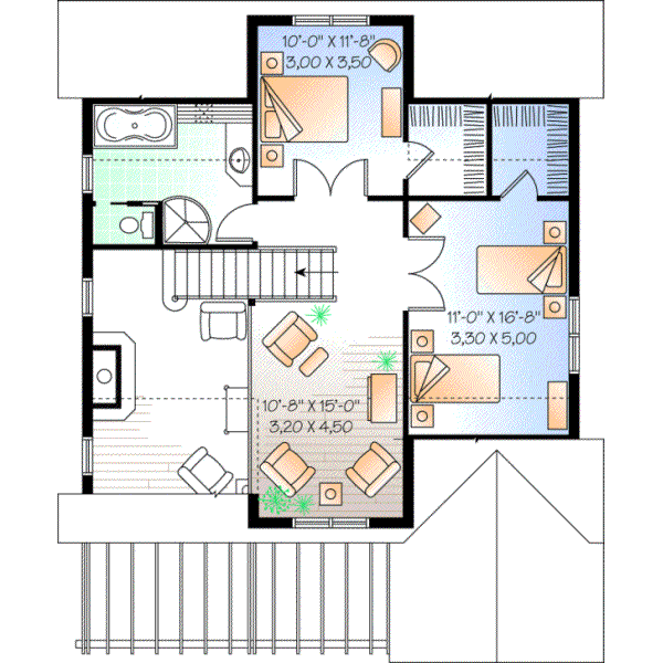 Upper/Second Floor Plan: 5-766