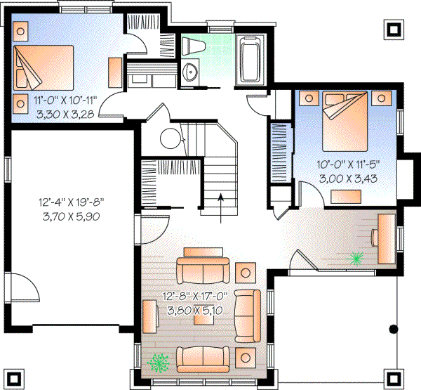 Lower Floor Plan: 5-776