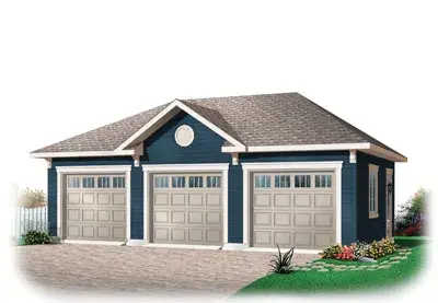 Traditional house plans 5-779 - front exterior, 768 sq ft, 0 bed, 0 bath house plans | Monster House Plans