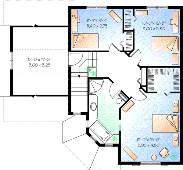 Upper/Second Floor Plan: 5-795