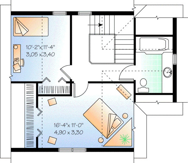 Upper/Second Floor Plan: 5-801