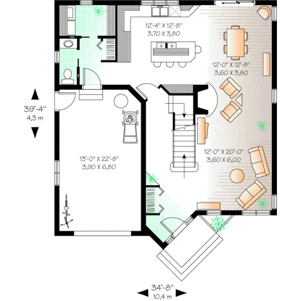 Main Floor Plan: 5-808