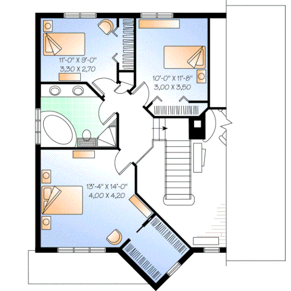 Upper/Second Floor Plan: 5-808