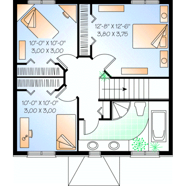Upper/Second Floor Plan: 5-813