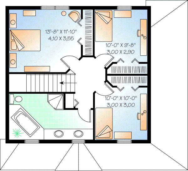 Upper/Second Floor Plan: 5-816