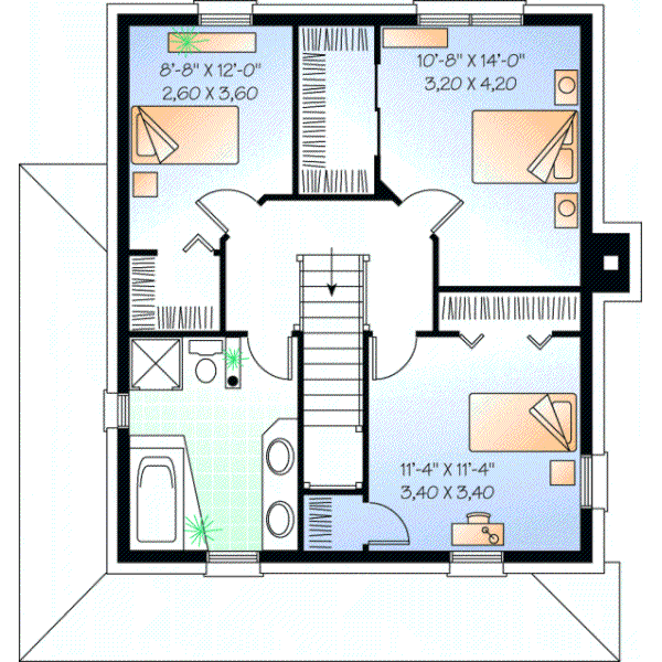 Upper/Second Floor Plan: 5-821