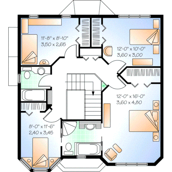 Upper/Second Floor Plan: 5-823