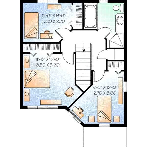 Upper/Second Floor Plan: 5-824