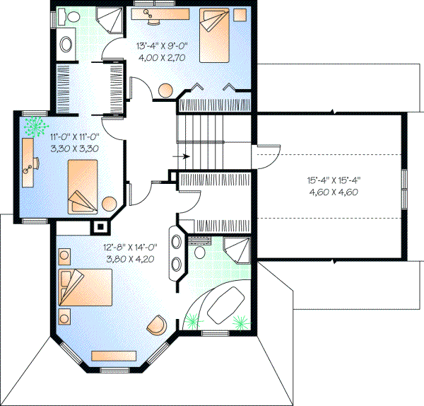 Upper/Second Floor Plan: 5-826