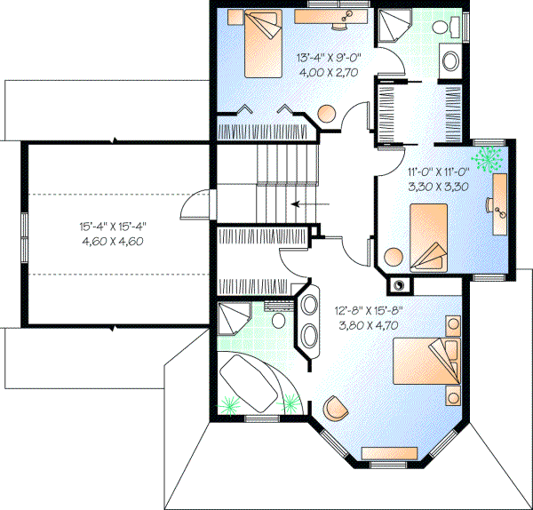 Upper/Second Floor Plan: 5-827