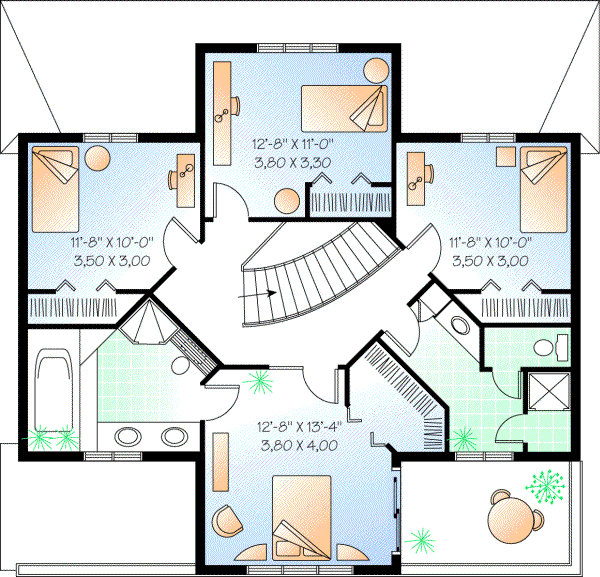Upper/Second Floor Plan: 5-828