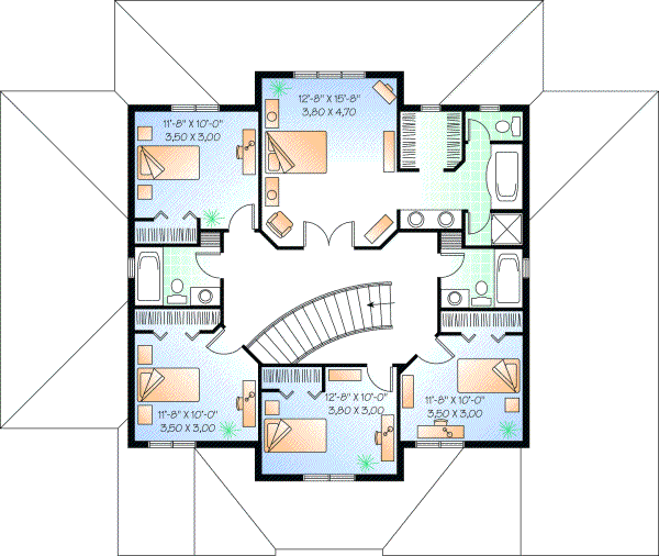 Upper/Second Floor Plan: 5-830