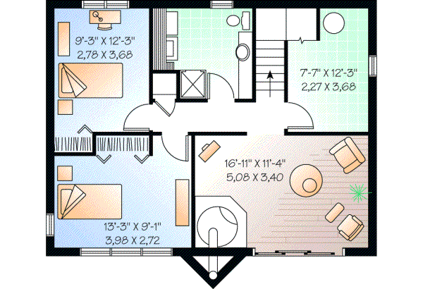 Lower Floor Plan: 5-835