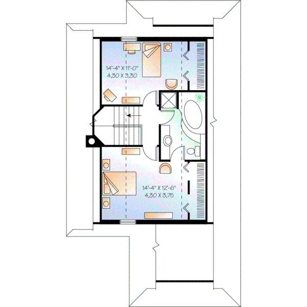 Upper/Second Floor Plan:5-836