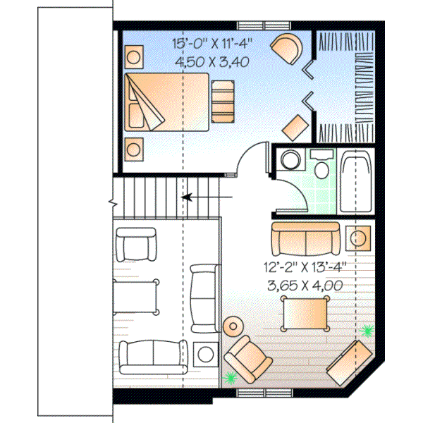 Upper/Second Floor Plan: 5-838