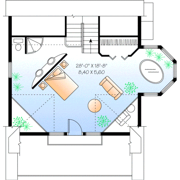 Upper/Second Floor Plan: 5-843