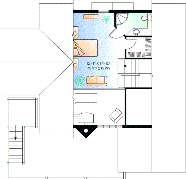 Upper/Second Floor Plan 5-847