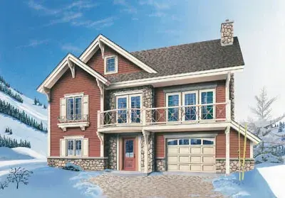 Craftsman house plans 5-850 - front exterior, 2,117 sq ft, 3 bed, 2 bath house plans | Monster House Plans