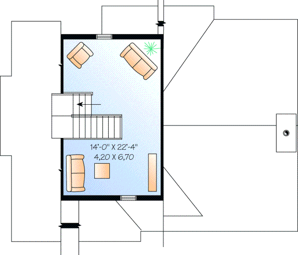 Upper/Second Floor Plan: 5-850