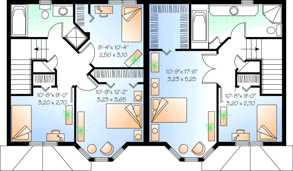 Upper/Second Floor Plan: 5-852