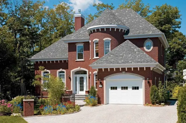 European house plans 5-857 - front exterior, 1,972 sq ft, 3 bed, 2 bath house plans | Monster House Plans
