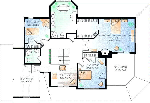 Upper/Second Floor Plan: 5-861
