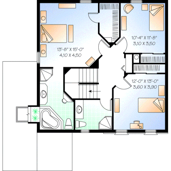 Upper/Second Floor Plan: 5-864