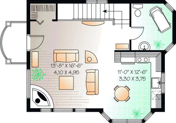 Upper/Second Floor Plan: 5-869