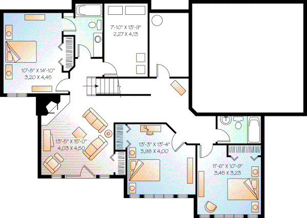 Lower Floor Plan: 5-870