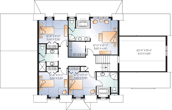 Upper/Second Floor Plan: 5-897