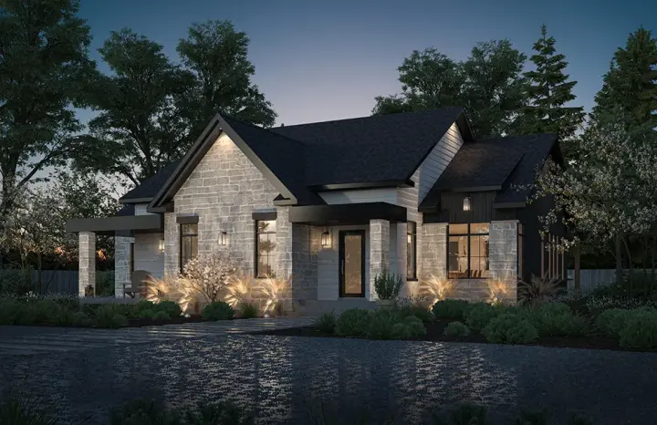 Traditional house plans 5-898 - front exterior, 2,005 sq ft, 3 bed, 2 bath house plans | Monster House Plans