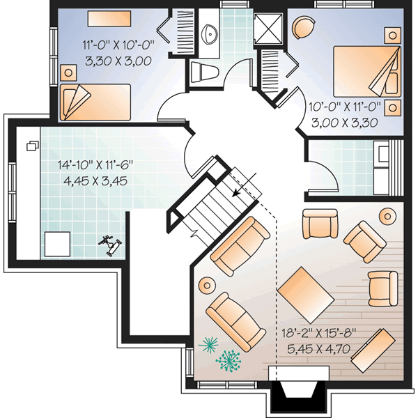 Lower Floor Plan: 5-947