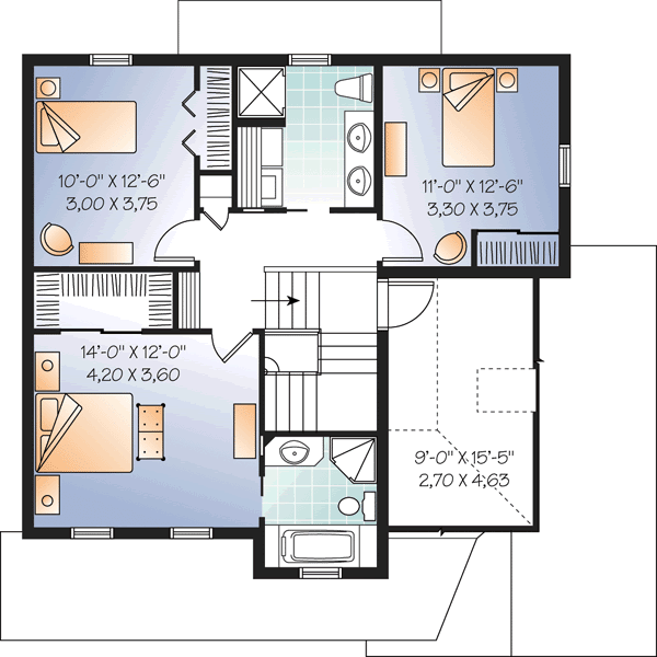 Upper/Second Floor Plan: 5-948