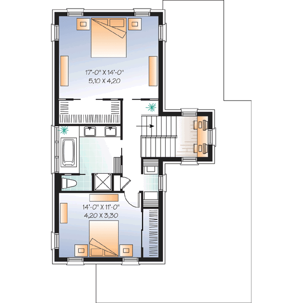 Upper/Second Floor Plan: 5-951