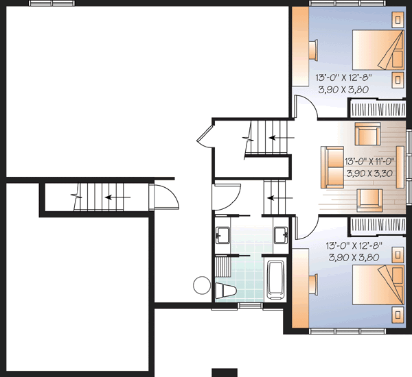 Lower Floor Plan: 5-952