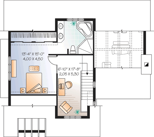 Upper/Second Floor Plan: 5-958