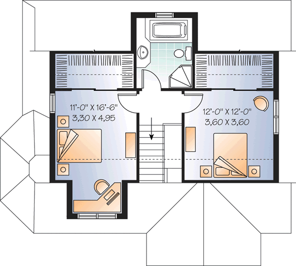 Upper/Second Floor Plan: 5-959