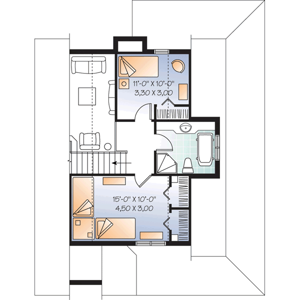 Upper/Second Floor Plan: 5-961