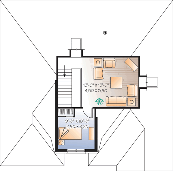 Upper/Second Floor Plan: 5-965