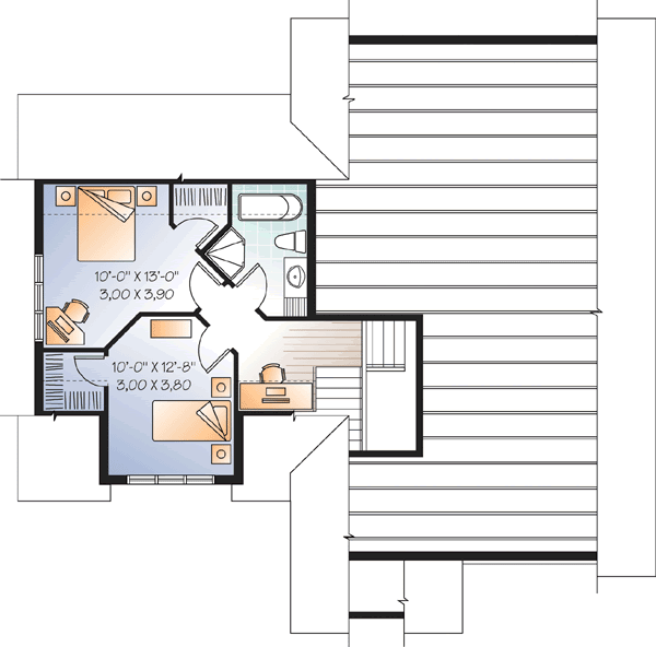 Upper/Second Floor Plan: 5-967