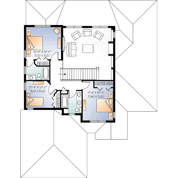 Upper/Second Floor Plan: 5-968