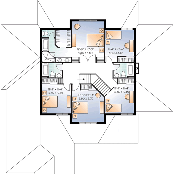 Upper/Second Floor Plan:5-971